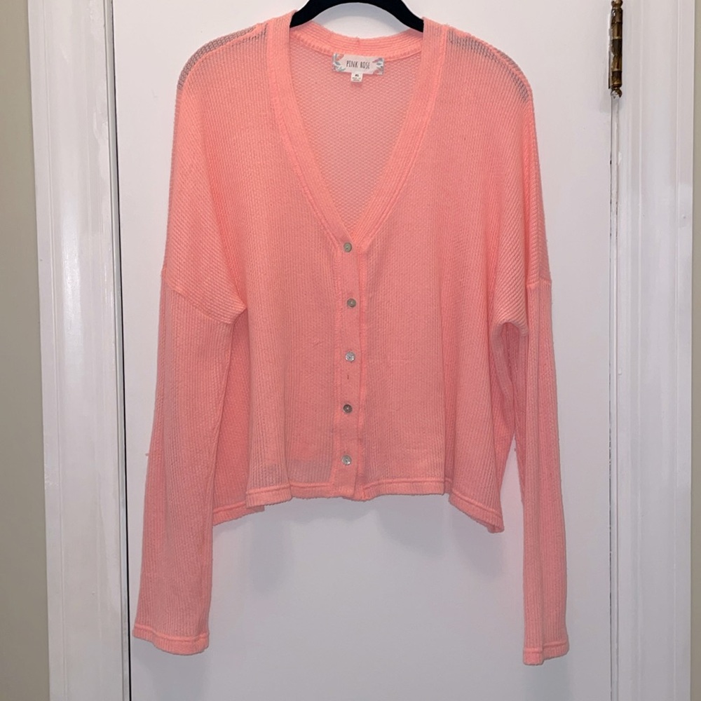 Pink Rose XL Lightweight Sweater GUC